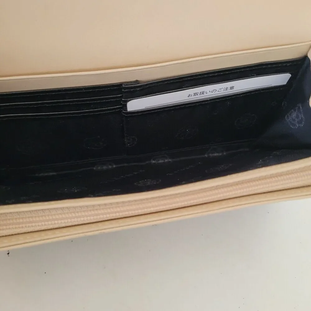 Clathas Flower Wallet Clutch Black Organizer 8x4 Large Envelope Designer Clutch‎
